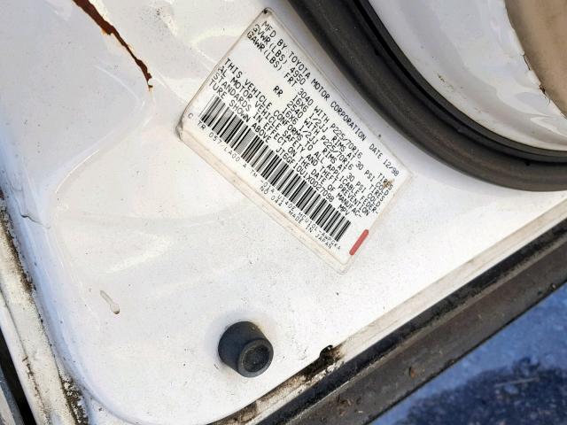 JT6GF10U1X0027098 - 1999 LEXUS RX 300 WHITE photo 10