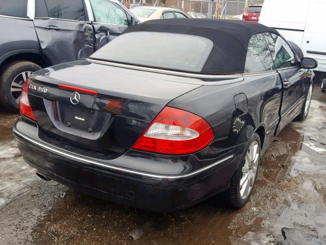 WDBTK56F67F208597 - 2007 MERCEDES-BENZ CLK 350 BLACK photo 4