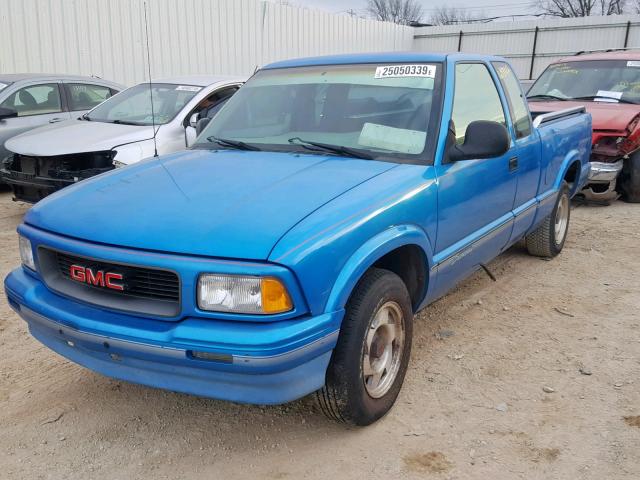 1GTCS1944S8520189 - 1995 GMC SONOMA BLUE photo 2