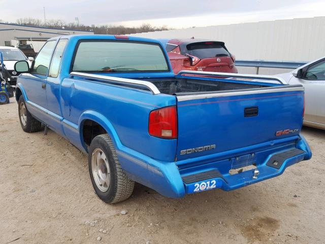 1GTCS1944S8520189 - 1995 GMC SONOMA BLUE photo 3