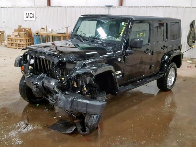 1J4GA59127L161960 - 2007 JEEP WRANGLER S BLACK photo 2