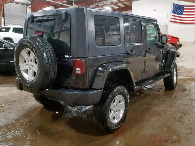 1J4GA59127L161960 - 2007 JEEP WRANGLER S BLACK photo 4