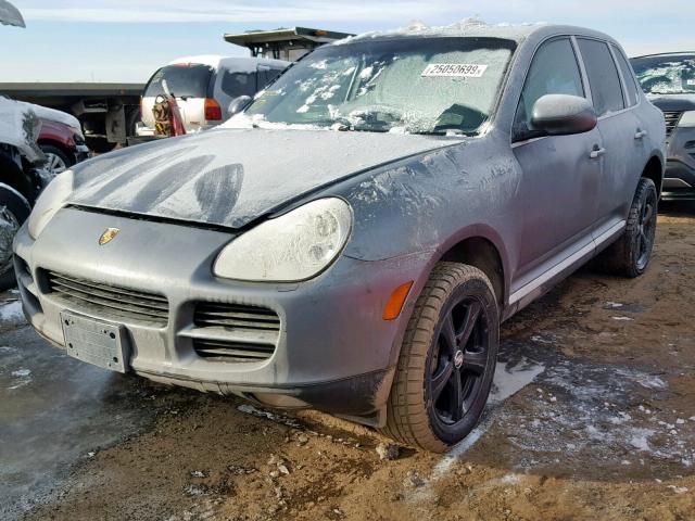 WP1AB29P64L002877 - 2004 PORSCHE CAYENNE S GRAY photo 2