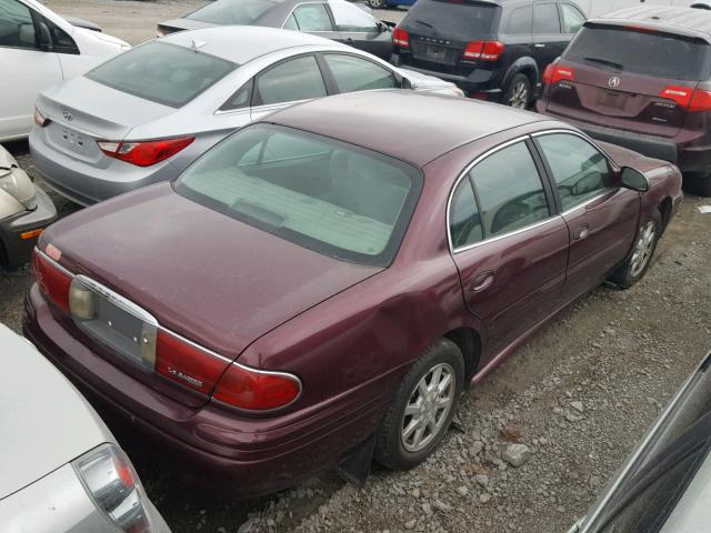 1G4HP52K044177376 - 2004 BUICK LESABRE CU MAROON photo 4