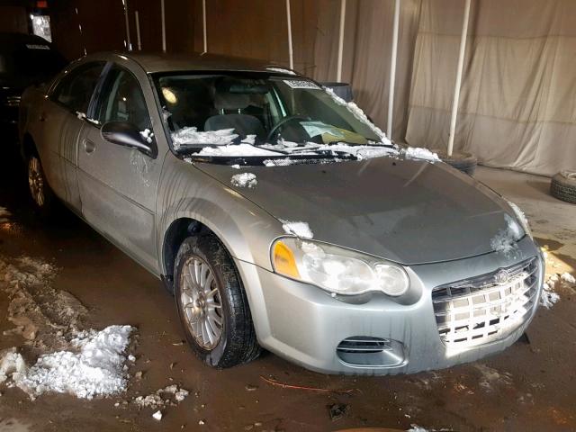 1C3EL46R64N105018 - 2004 CHRYSLER SEBRING LX SILVER photo 1