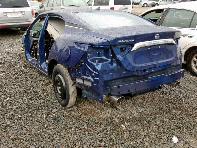 1N4AA6AP2JC369965 - 2018 NISSAN MAXIMA 3.5 BLUE photo 3