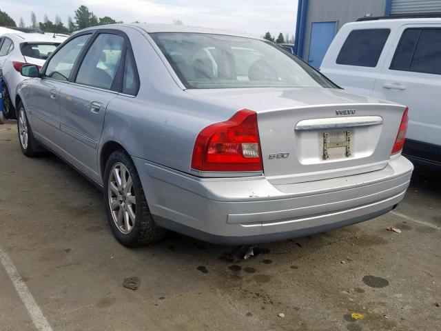 YV1TS592451394929 - 2005 VOLVO S80 2.5T SILVER photo 3