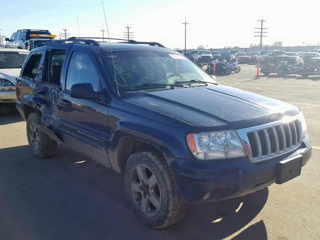 1J4GW58N34C243309 - 2004 JEEP GRAND CHER BLUE photo 1