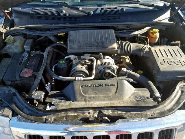 1J4GW58N34C243309 - 2004 JEEP GRAND CHER BLUE photo 7