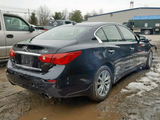 JN1BV7AR7FM411576 - 2015 INFINITI Q50 BASE BLACK photo 4