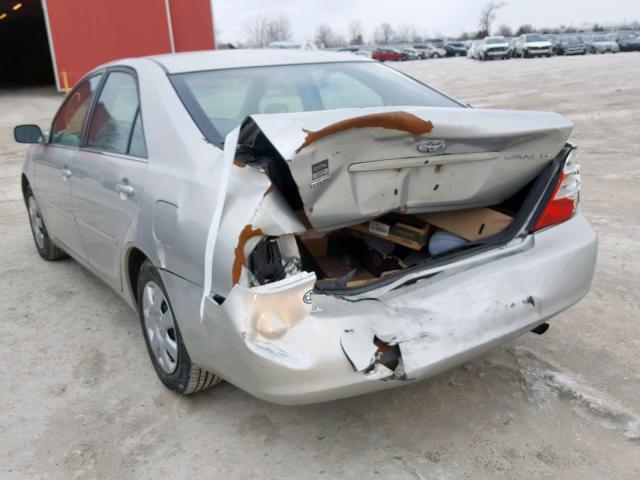 4T1BE32K14U804036 - 2004 TOYOTA CAMRY LE SILVER photo 3