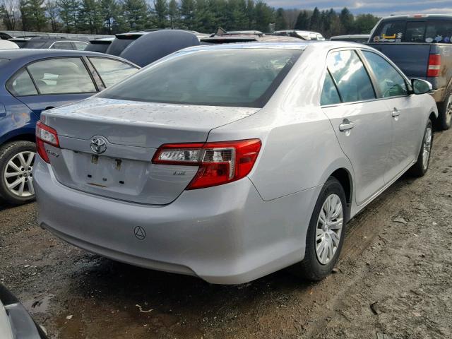 4T4BF1FK0ER385910 - 2014 TOYOTA CAMRY L SILVER photo 4