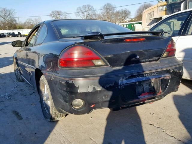 1G2NW12E52C239939 - 2002 PONTIAC GRAND AM G BLACK photo 3