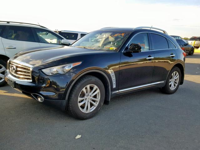 JN8AS1MW6CM156385 - 2012 INFINITI FX35 BLACK photo 2