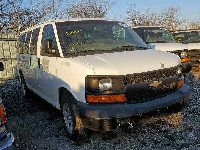 1GNSHBF4XB1171477 - 2011 CHEVROLET EXPRESS G1 WHITE photo 1