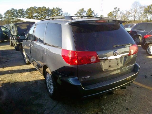 5TDZK22C28S114160 - 2008 TOYOTA SIENNA XLE BLUE photo 3