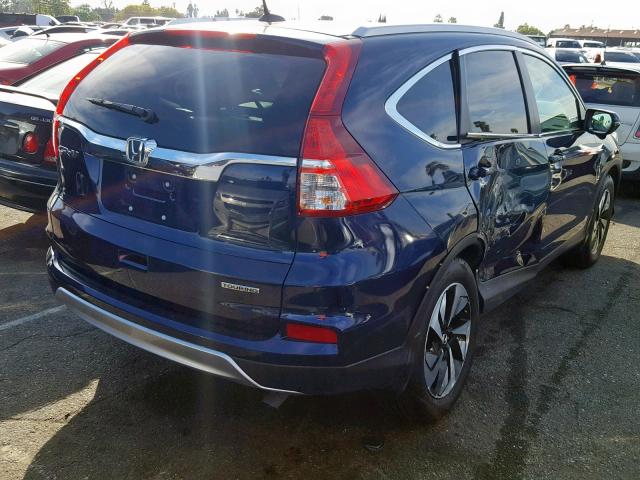 5J6RM3H90GL020042 - 2016 HONDA CR-V TOURI BLUE photo 4