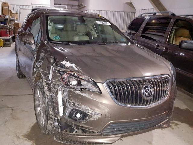 LRBFXDSA8HD150461 - 2017 BUICK ENVISION E BROWN photo 1