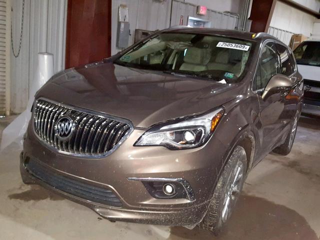 LRBFXDSA8HD150461 - 2017 BUICK ENVISION E BROWN photo 2