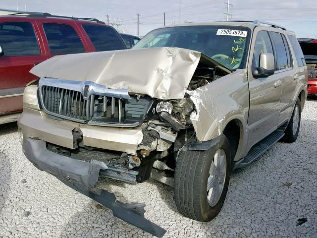 5LMEU68H64ZJ47327 - 2004 LINCOLN AVIATOR 金色 照片 2