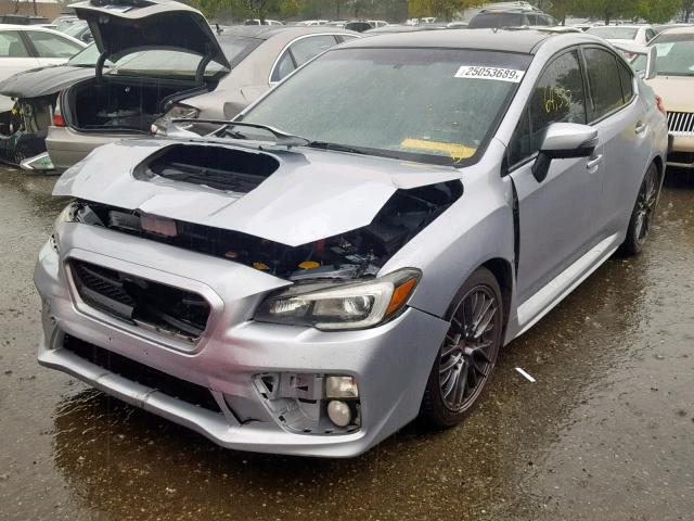 JF1VA2L6XF9803150 - 2015 SUBARU WRX STI GRAY photo 2