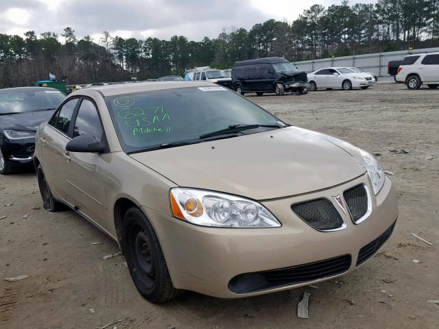 1G2ZF55B564205879 - 2006 PONTIAC G6 SE TAN photo 1