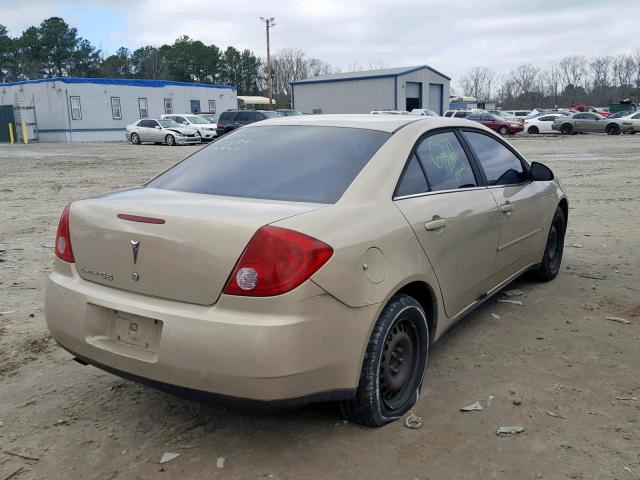 1G2ZF55B564205879 - 2006 PONTIAC G6 SE TAN photo 4