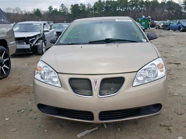 1G2ZF55B564205879 - 2006 PONTIAC G6 SE TAN photo 9