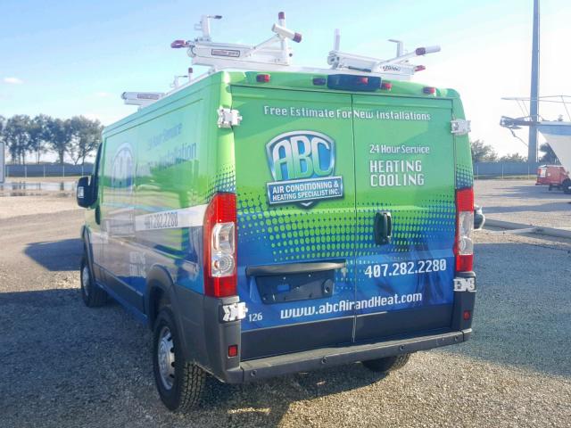 3C6TRVAG2JE107658 - 2018 RAM PROMASTER 绿色 照片 3