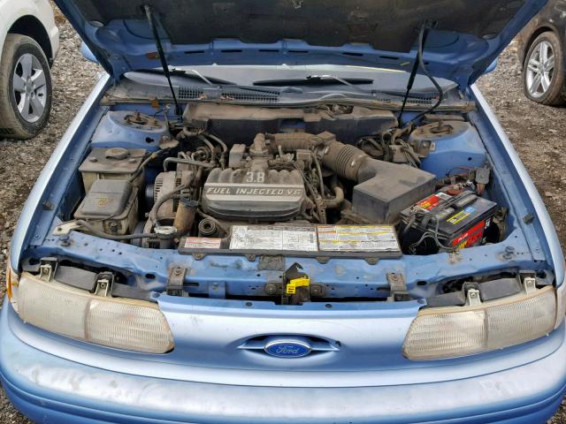 1FALP5241RG150974 - 1994 FORD TAURUS GL BLUE photo 7