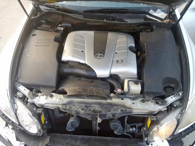 JTHBN96S165009226 - 2006 LEXUS GS GENERAT SILVER photo 7