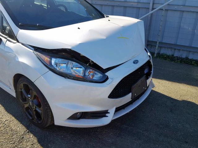 3FADP4GX0GM136245 - 2016 FORD FIESTA ST WHITE photo 9