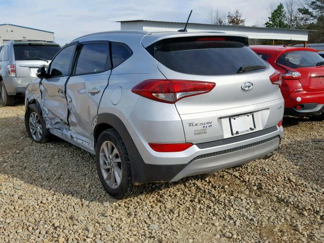 KM8J33A24HU408675 - 2017 HYUNDAI TUCSON LIM SILVER photo 3