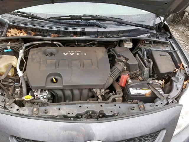 2T1BU4EE0AC425881 - 2010 TOYOTA COROLLA BA GRAY photo 7