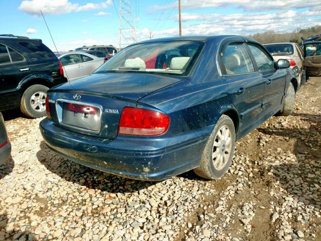 KMHWF25S65A155633 - 2005 HYUNDAI SONATA GL BLUE photo 4