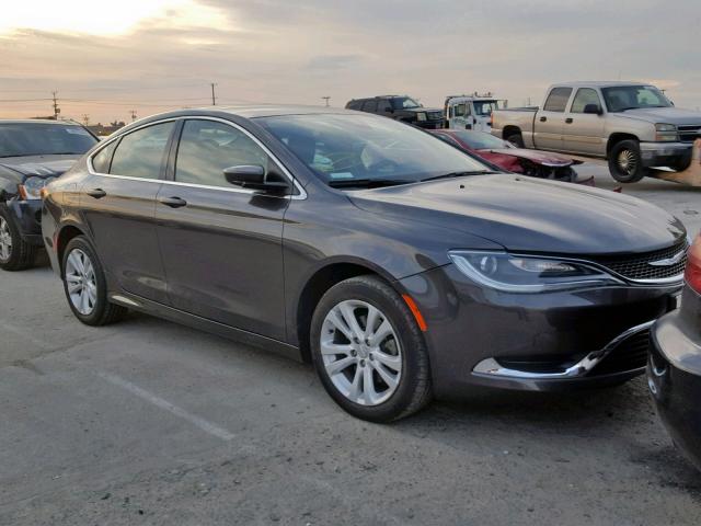 1C3CCCAB1GN162193 - 2016 CHRYSLER 200 LIMITE SILVER photo 1