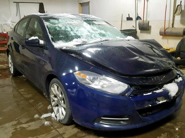 1C3CDFBH1DD684731 - 2013 DODGE DART SXT BLUE photo 1