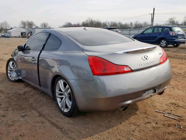 JNKCV64F69M654490 - 2009 INFINITI G37 SILVER photo 3