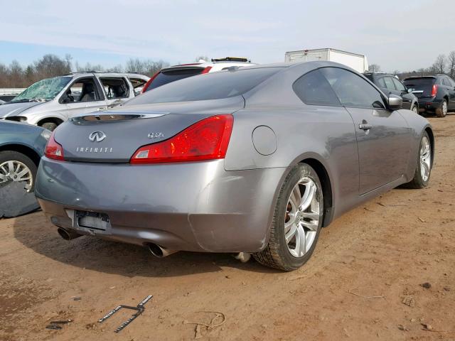 JNKCV64F69M654490 - 2009 INFINITI G37 SILVER photo 4