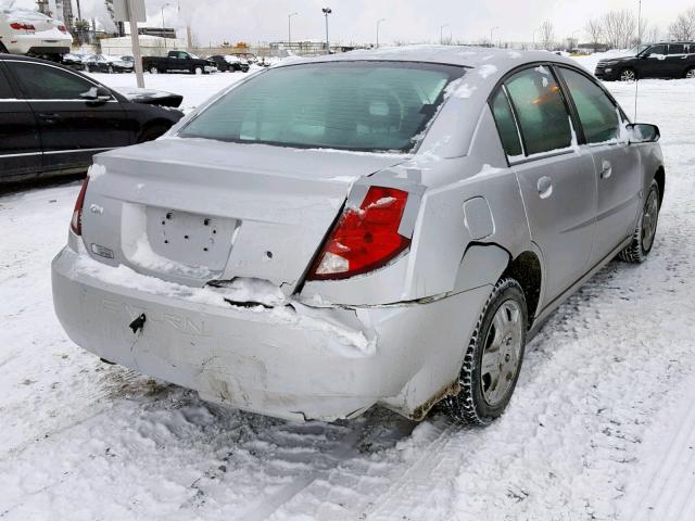 1G8AJ52F95Z177305 - 2005 SATURN ION LEVEL SILVER photo 4
