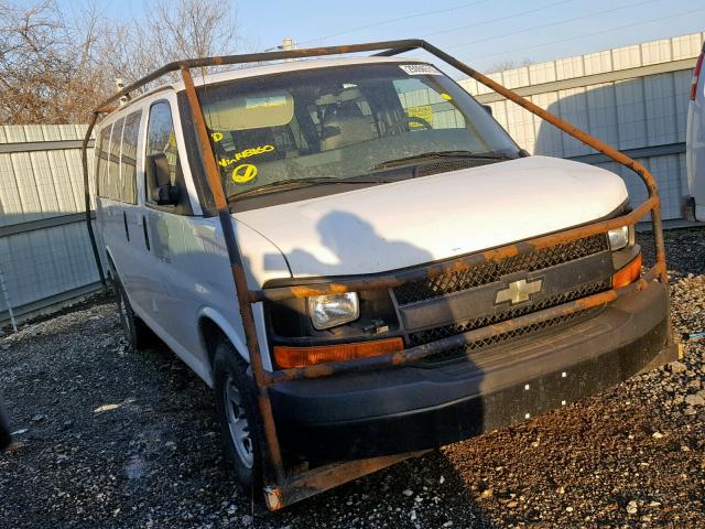 1GNZGXFA8E1148160 - 2014 CHEVROLET EXPRESS G3 WHITE photo 1