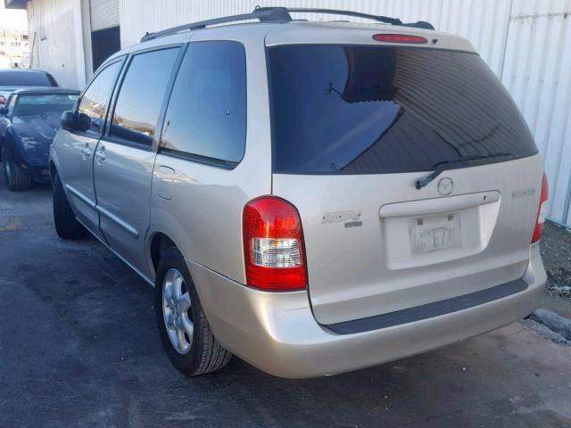 JM3LW28Y510177511 - 2001 MAZDA MPV WAGON TAN photo 3