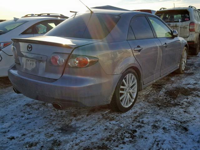 JM1GG12L961105016 - 2006 MAZDA SPEED 6 GRAY photo 4