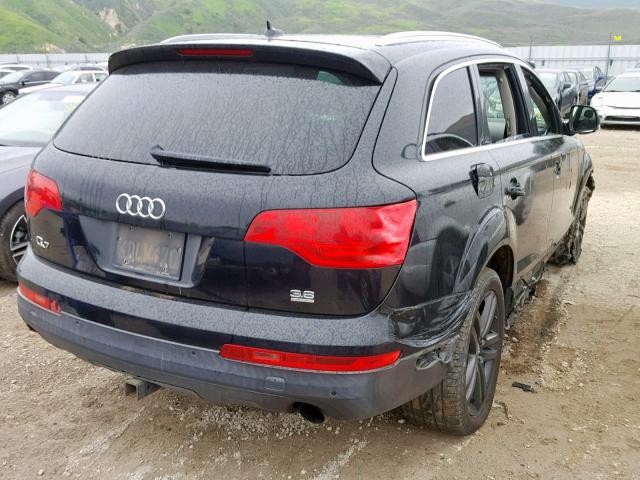 WA1BY74L68D034358 - 2008 AUDI Q7 3.6 QUA BLACK photo 4