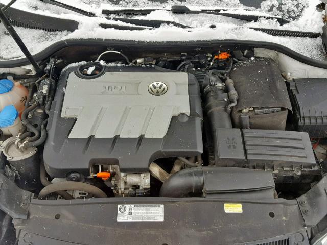 3VWPL7AJ0BM620575 - 2011 VOLKSWAGEN JETTA TDI WHITE photo 7