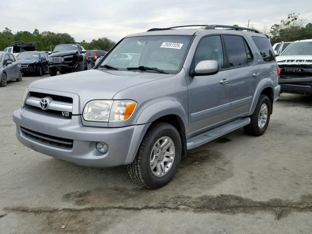 5TDBT48A95S236431 - 2005 TOYOTA SEQUOIA LI SILVER photo 2