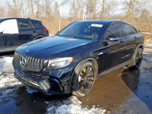 WDC0J8JB2JF478778 - 2018 MERCEDES-BENZ GLC COUPE BLACK photo 2