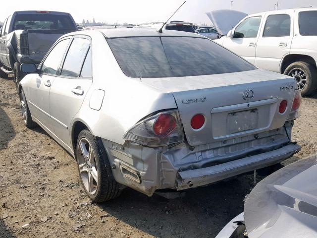 JTHBD182010006499 - 2001 LEXUS IS 300 SILVER photo 3