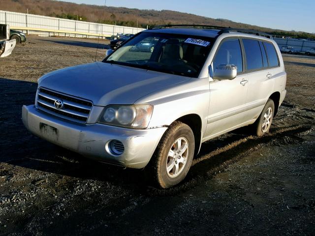 JTEHF21A130153006 - 2003 TOYOTA HIGHLANDER SILVER photo 2