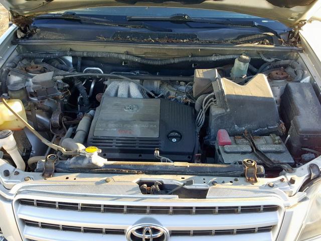 JTEHF21A130153006 - 2003 TOYOTA HIGHLANDER SILVER photo 7